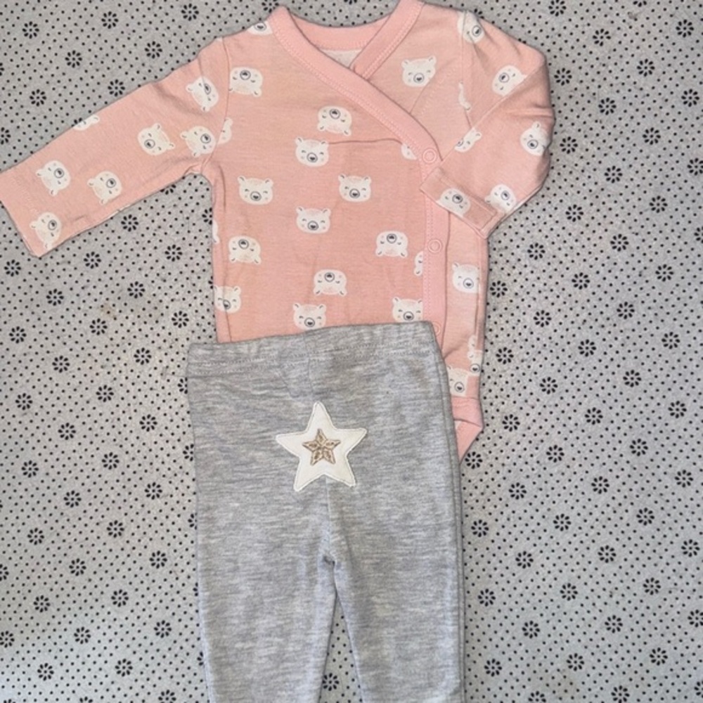 🛍 CUTE LITTLE GIRLS OUTFIT SIZE 0-3 MONTHS